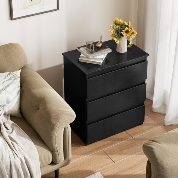 Bamjoy Black Nightstand